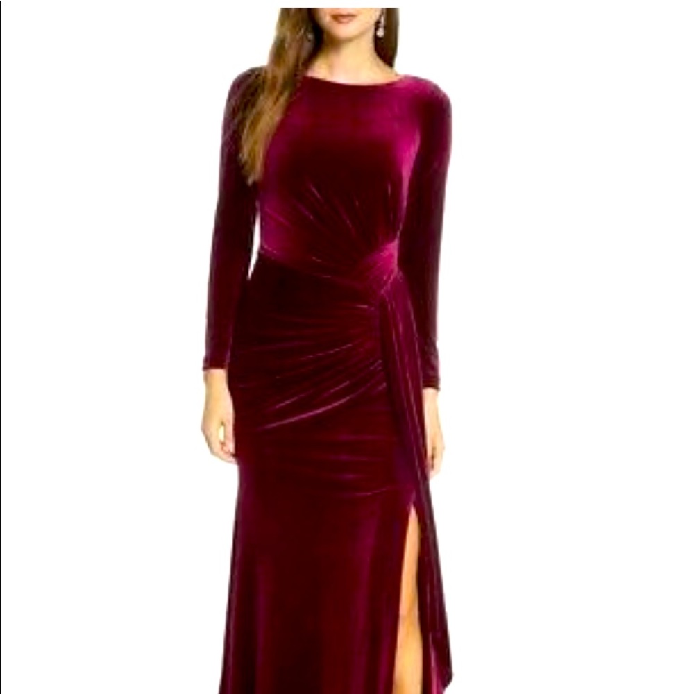 Vince Camuto Velvet Dress 10 Petite